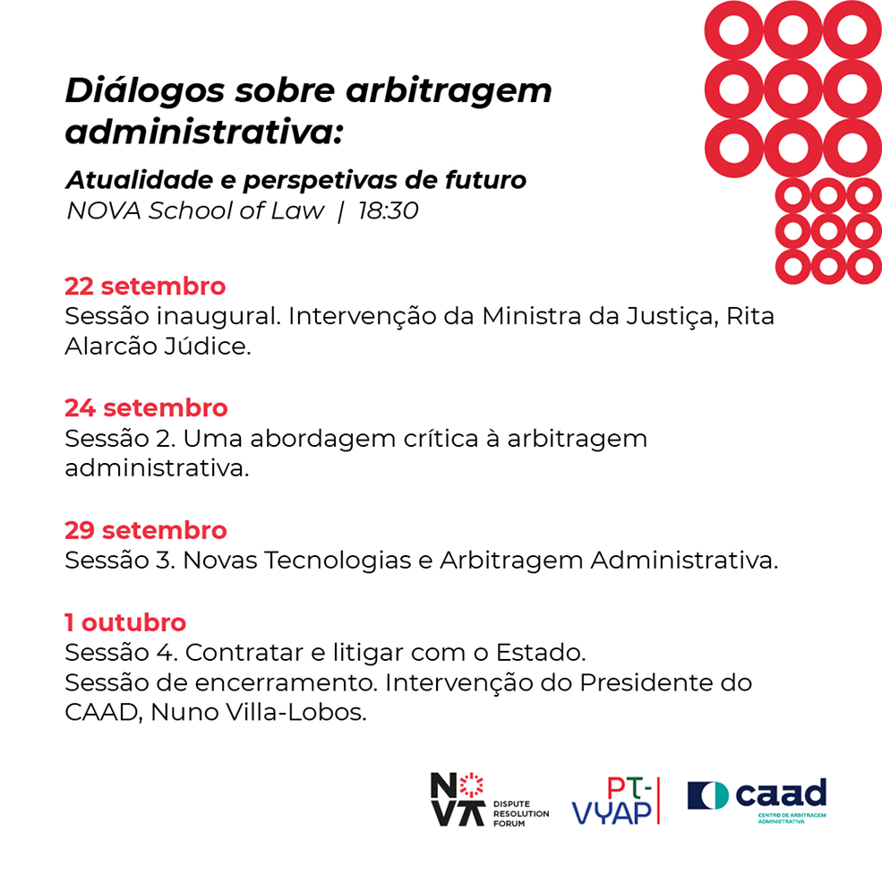 Diálogos sobre Arbitragem Administrativa: Atualidade e Perspetivas de Futuro
